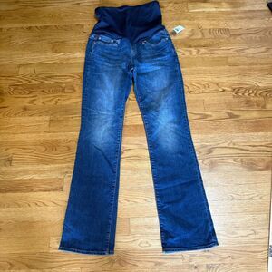 NWT GAP 1969 Maternity Jeans Blue Perfect Boot 29L Pull On‎ Stretch
